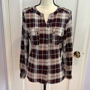 Collective Concepts plaid blouse